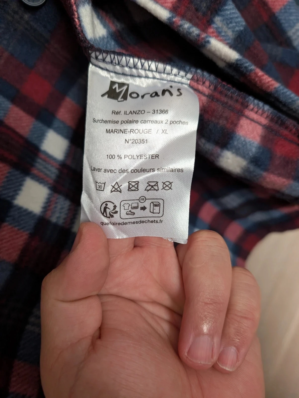 Sobrecasaco polar Morans para homem tamanho XL, novo – photo 6